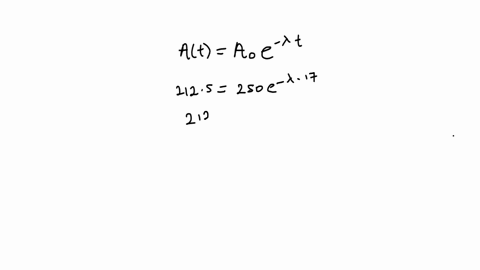 a-particular-radioactive-isotope-decays-from-250-milligrams-mg-to-2125-mg-in-17-days-find-the-half-life-of-the-isotope