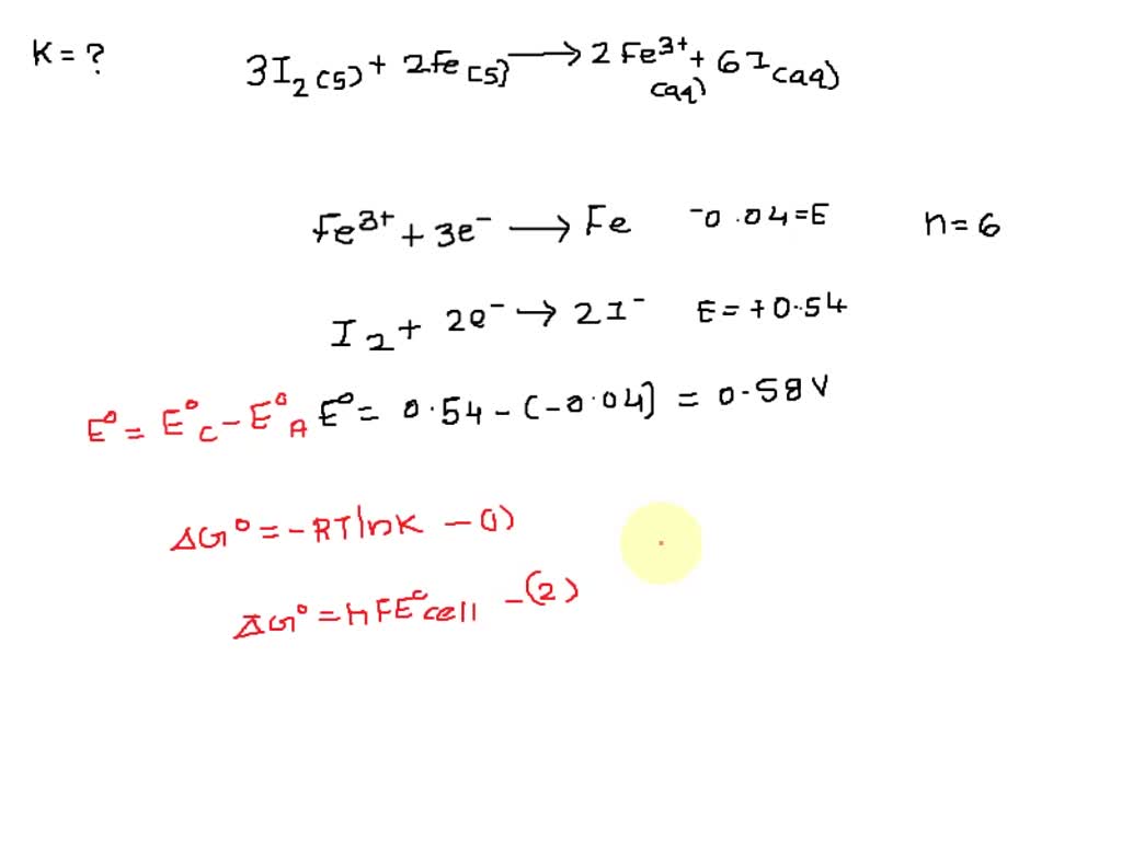 Solved Use The Tabulated Half Cell Potentials To Calculate The