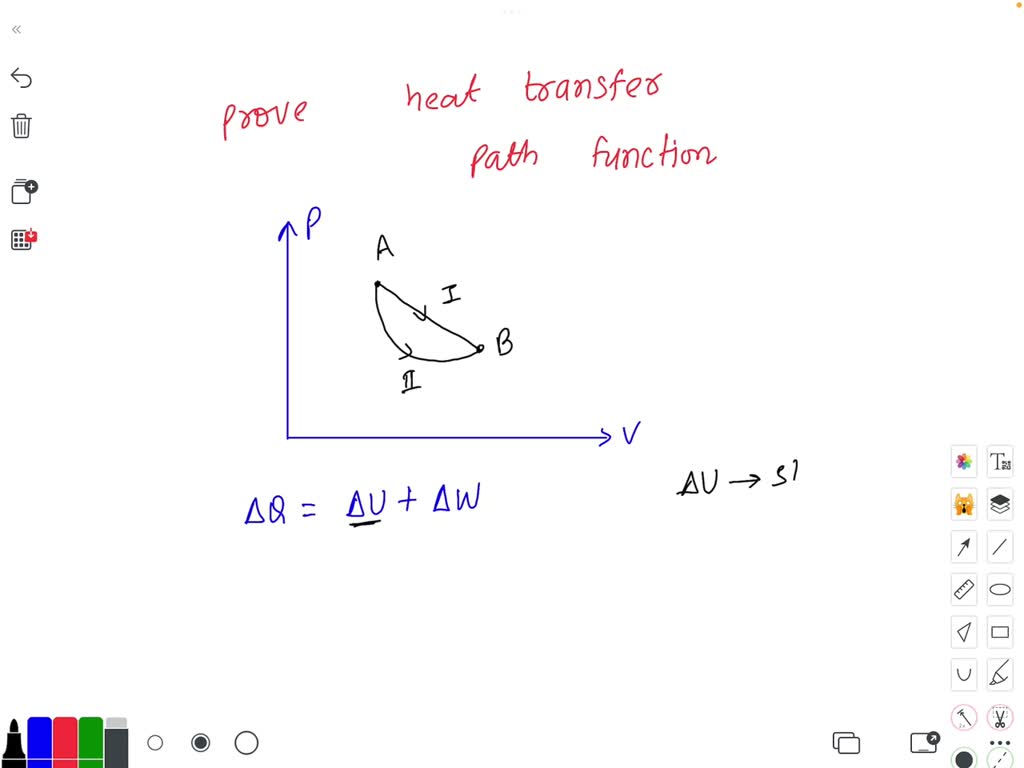 SOLVED: prove that heat transfer is a path function?