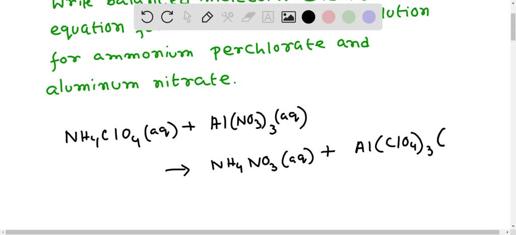 Solved Write The Balanced Chemical Equation Showing The Reaction That Takes Place When Aluminum 0372