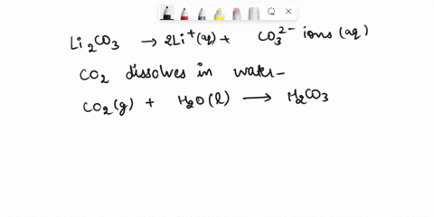 write-the-balanced-chemical-reaction-for-the-ionization-dissociation-of-the-ionic-compound-lithium-carbonate-lizcoys-into-water-m-write-step-by-step-set-of-balanced-chemical-reactions-that-r-60382