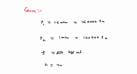 a-large-diameter-water-tank-is-filled-to-a-level-4-meters-from-the-bottom-with-a-fluid-with-density-850-kgcubic-meter-the-space-above-it-is-pressurized-with-16-atmospheres-1-atm-100000-pasca-68679