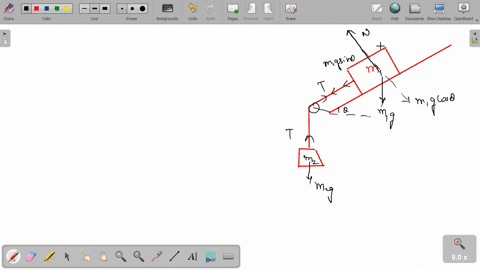 the-15-kg-physics-book-in-figure-is-connected-by-a-string-to-a-350-g-coffee-cup-the-book-is-given-a-push-up-the-slope-and-released-with-a-speed-of-25-ms-the-coefficients-of-friction-are-s-05-27276