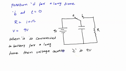 for-the-circuit-below-the-switch-has-been-in-position-a-for-a-long-time-the-switch-is-changed-to-position-b-at-t-0-s-note-let-the-resistor-be-10-q-to-have-two-significant-figures-the-base-e-59842