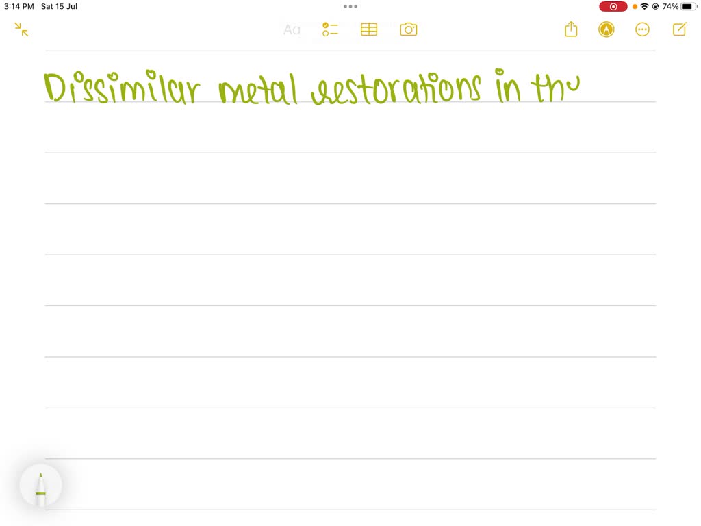 SOLVED in dentistry what is a source of galvanic action?