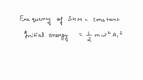 a-particle-is-executing-a-simple-harmonic-motion-when-it-is-at-its-extreme-displacement-from-its-mean-position-it-receives-an-additional-kinetic-energy-equal-to-what-it-had-in-its-mean-posit-40468