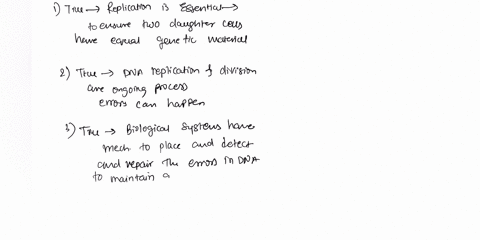 replication-is-an-essential-process-because-whenever-a-cell-dividesthe-two-new-daughter-cells-must-contain-the-same-genetic-information-or-dna-as-the-parent-cell-true-bfalse-3dna-continually-88675