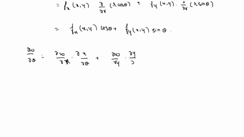 suppose-that-we-substitute-polar-coordinates-x-ft-cos-0-and-y-r-sin-0-inia-differentiable-function-w-f-xy-a-show-that-dw-fx-cos-fy-sin-or-and-dw-sin-fy-cos-00-solve-the-equations-in-part-a-t-11007