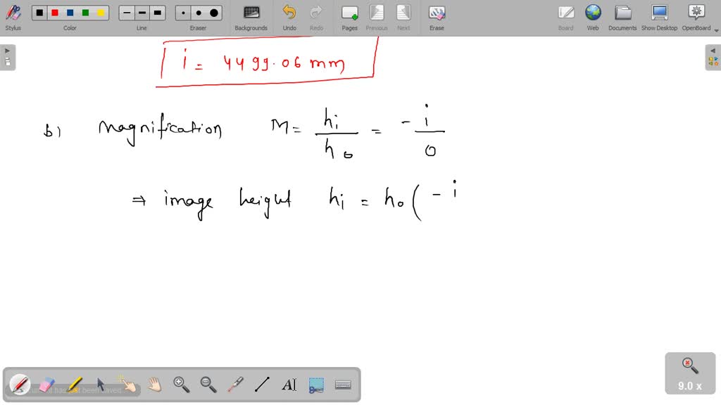 SOLVED A slide projector has a converging lens whose focal length is