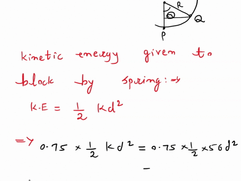 a-08-kg-mass-is-held-against-spring-of-stiffness-k-_56-nlm-compressing-it-by-distance-d-m-as-shown-when-released-from-rest-it-slides-along-the-horizontal-surface-and-first-encounters-rough-p-39632