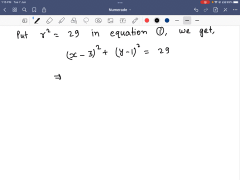 the-circle-c-has-a-centre-31-and-passed-through-the-point-p83-a-find-an-equation-of-c-b-find-an-equation-for-the-tangent-to-c-at-p-giving-your-answer-in-the-form-axbyc0-where-abc-are-integer-55572