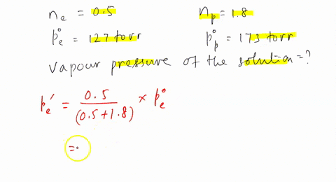 calculate-the-vapor-pressure-at-850c-of-a-solution-prepared-by-dissolving-0500-mol-of-liquid-dibromoethane-c2h4br2-p-127-torr-in-180-mol-of-liquid-dibromopropane-c3h6br2-p-173-torr-32637