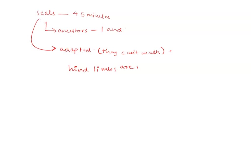 SOLVED Seals can remain underwater without breathing for nearly 45