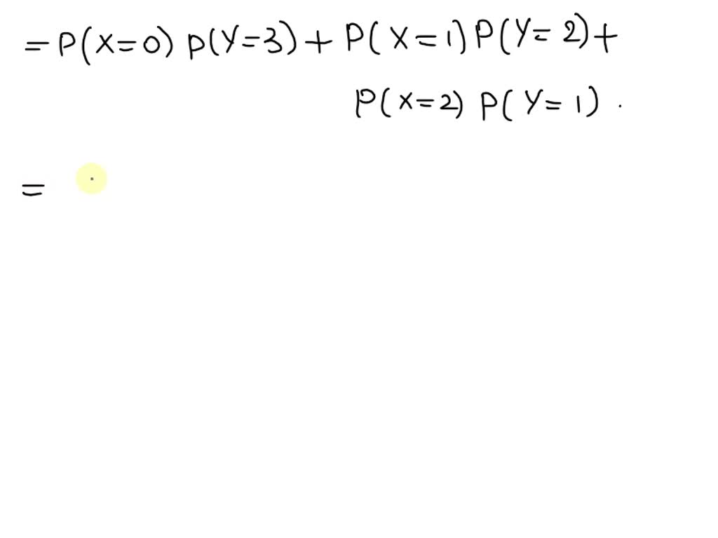 Solved Problem 6 Let X Be A Poisson Random Variable With Parameter 4 And Y A Geometric