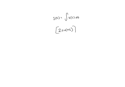 a-mass-hanging-from-a-spring-is-set-in-motion-and-its-ensuing-velocity-is-given-by-vt-21-cos-t-for-t-2-0-assume-that-the-positive-direction-is-upward-and-s0-0_-a-determine-the-position-funct-89113