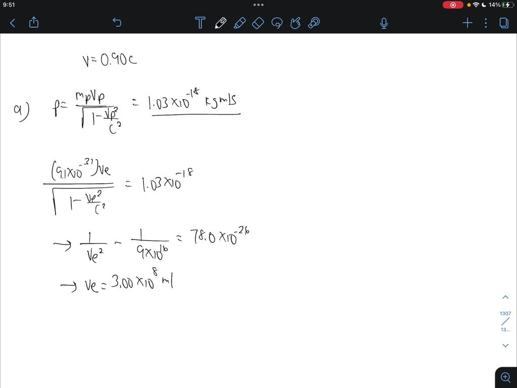 SOLVED: A proton moves with a speed of 0.90c. Find the speed of an ...