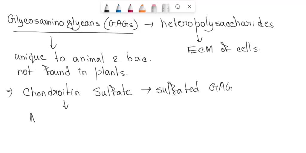SOLVED Glycosaminoglycans (GAGs) are heteropolysaccharides composed of