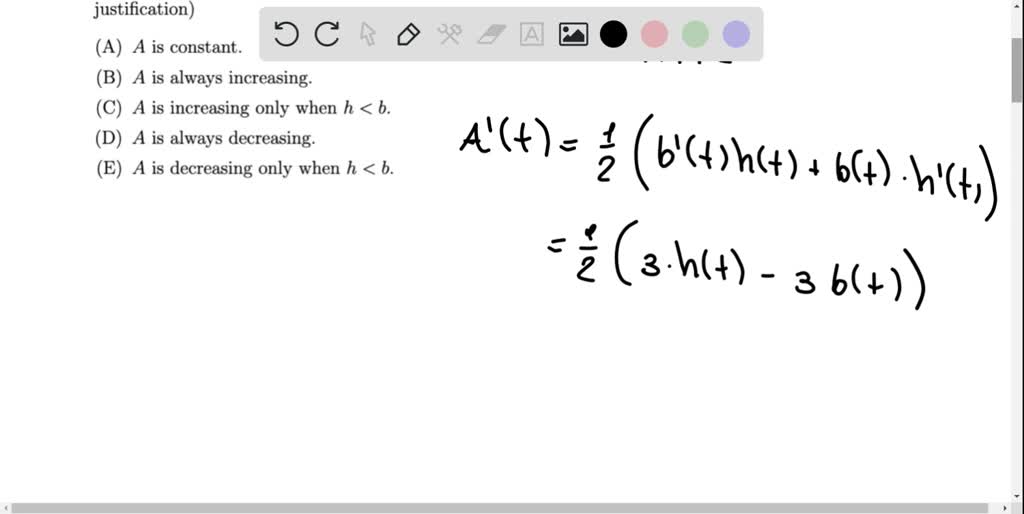 SOLVED: The Base B Of A Triangle Is Decreasing At The Rate 2 Cm/s While ...