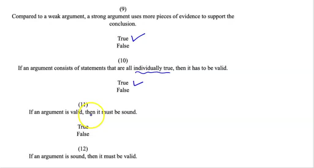 difference between sound and unsound argument