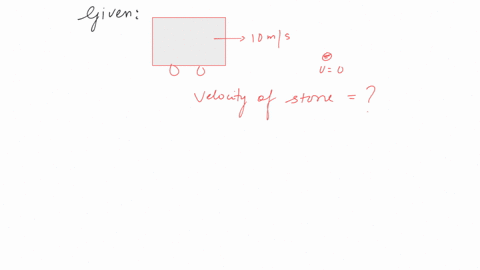 in-the-head-on-elastic-collision-of-a-heavy-vehicle-moving-with-a-velocity-of-10-ms1-and-a-small-stone-at-rest-the-stone-will-fly-away-with-a-velocity-equal-to