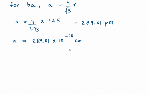 chromium-crystallizes-with-body-centered-cubic-unit-cell-the-radius-of-a-chromium-atom-is-125-pm-calculate-the-density-of-solid-crystalline-chromium-in-bcm-26011