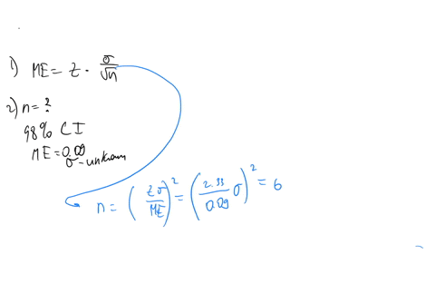 1a-sample-of-size-is-drawn-from-a-population-whose-standard-deviation-is-find-the-margin-of-error-for-a-confidence-interval-for-2a-researcher-wants-to-construct-a-98-confidence-interval-for-93384