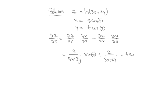use-the-chain-rules-to-find-zs-and-zt-zln3x2y-xssint-ytcoss