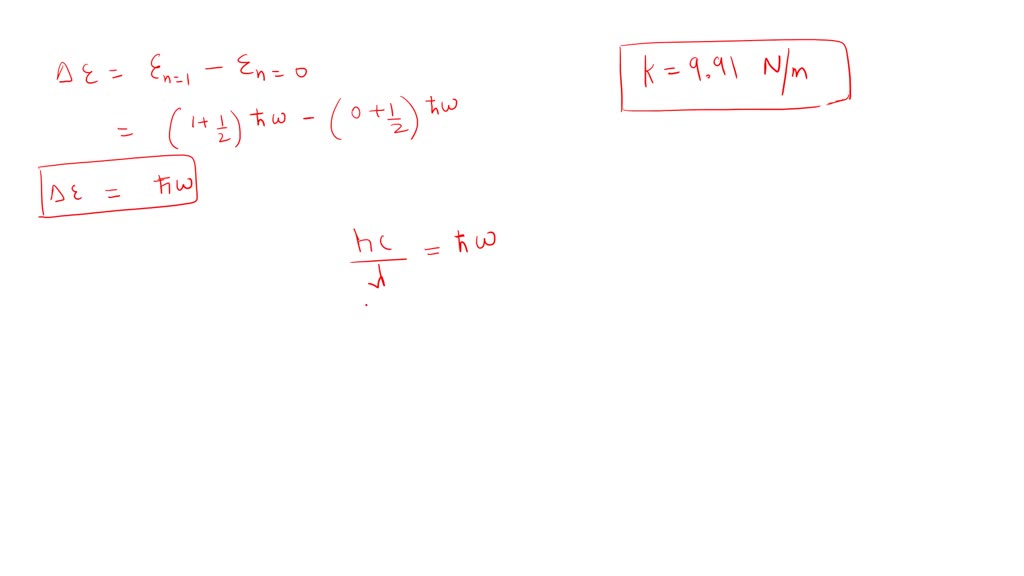 SOLVED: A quantum simple harmonic oscillator consists of an electron ...