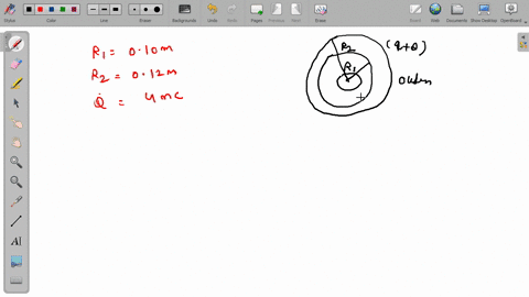 a-uniformy-charged-sphere-5-cm-in-radius-carries-a-charge-of-80-nc-a-thick-hollow-conducting-spherical-shell-of-inner-radius-10-cm-and-outer-radius-12-cm-having-a-charge-of-4-nc-is-concentric-with-the
