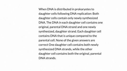 when-dna-is-distributed-in-prokaryotes-to-daughter-cells-following-dna-replication-both-daughter-cells-contain-only-newly-synthesized-dna-the-dna-in-each-daughter-cell-contains-one-original-63236