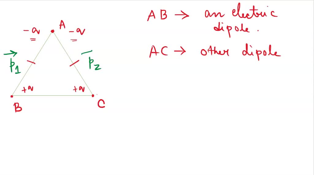 SOLVED: Three Charges +q, +q And -2q Are Placed At The Vertices Of An ...