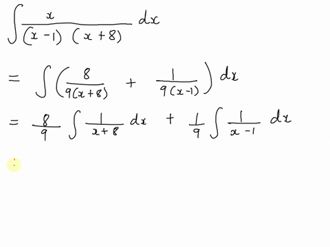 find-the-integral-xdx-x-1x-8-94848