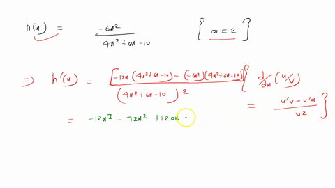 question-use-the-quotient-rule-to-evaluate-hprimea-for-the-given-function-hx-and-a-hx-frac6-x24-x26-x-10-quad-a2-enter-an-exact-answer-sorry-thats-incorrect-try-again-hprime2square