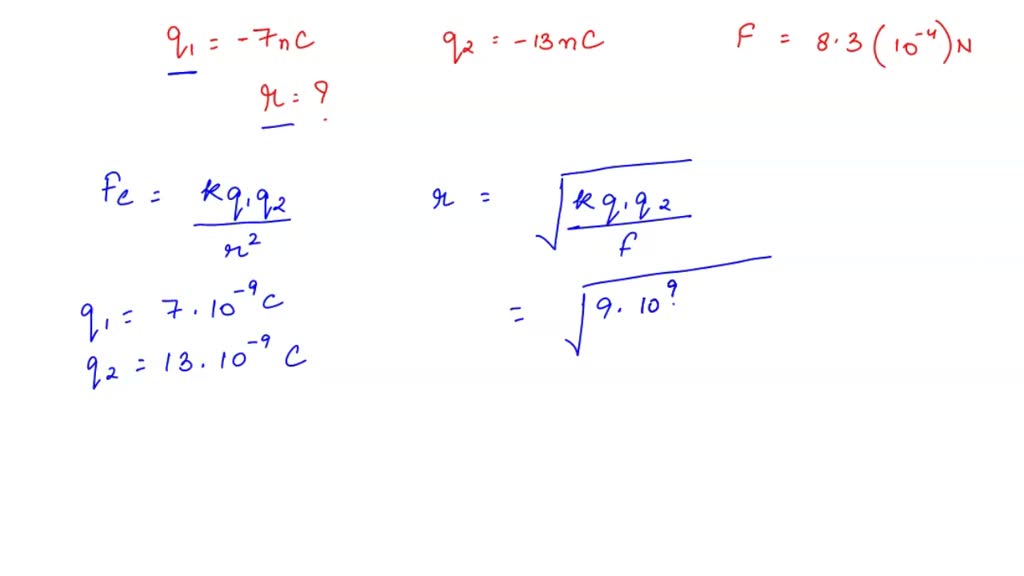 SOLVED A small plastic sphere with a charge of 7.0 nC is near another