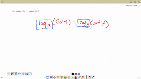 solve-log-base-3-5x-1-log-base-3-x7