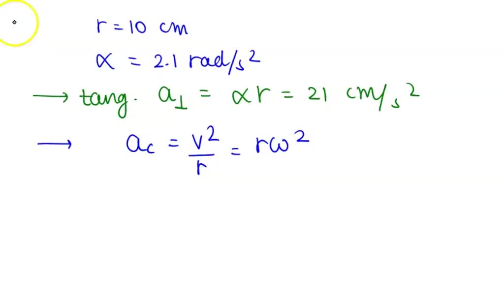 SOLVED: A horizontal disk with a radius of 10 cm rotates about vertical ...