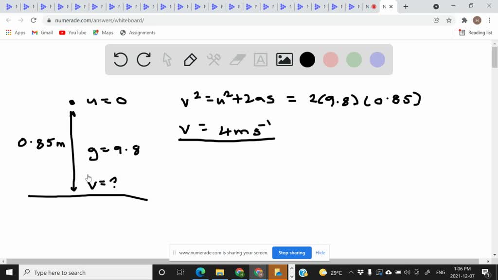 SOLVED Student bouncing on trampoline At her highest point, her feet