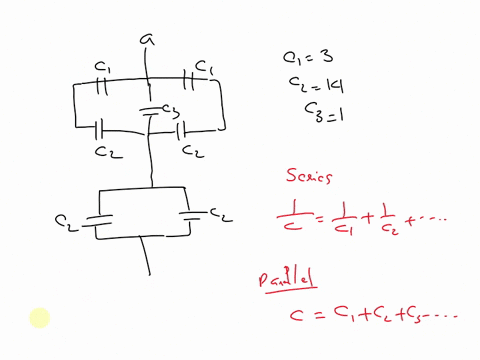 find-the-equivalent-capacitance-between-points-and-b-for-the-group-of-capacitors-connected-as-shown-in-the-figure-take-c-300pf-cz-140uf-and-c-l0opf-what-charge-is-stored-on-cz-if-the-potenti-64602