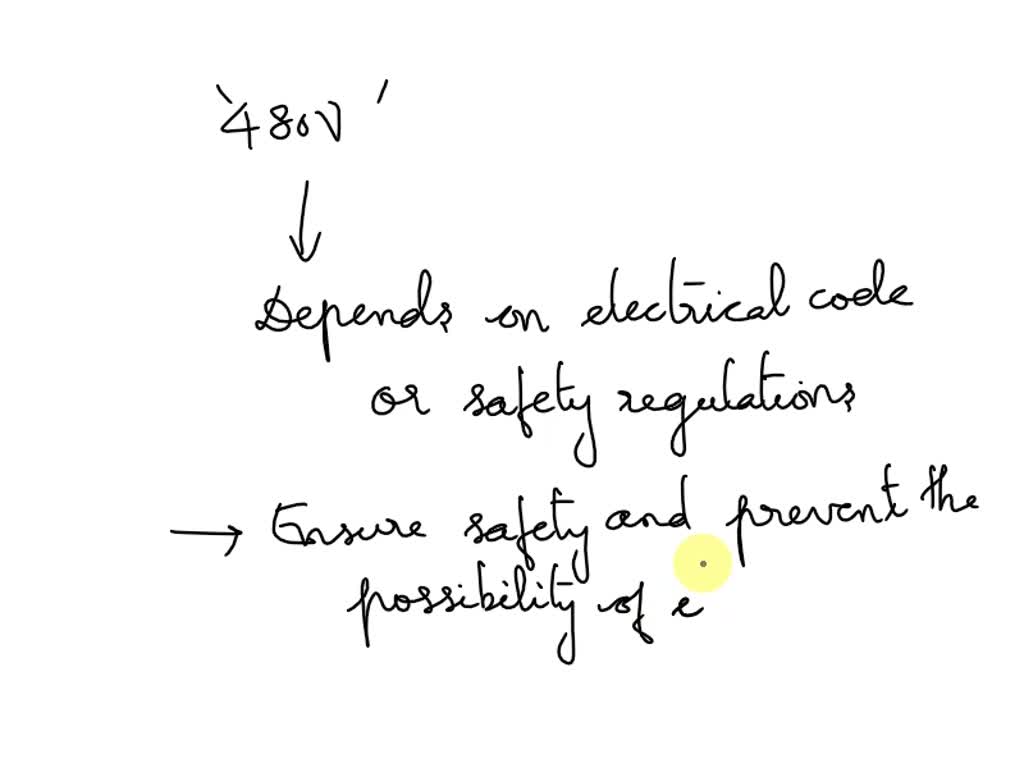 A 480V fused disconnect is mounted in an enclosure next to a