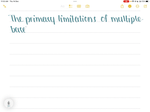 what-are-the-primary-limitations-of-multiple-baseline-designs-in-research-methods-of-applied-psychology