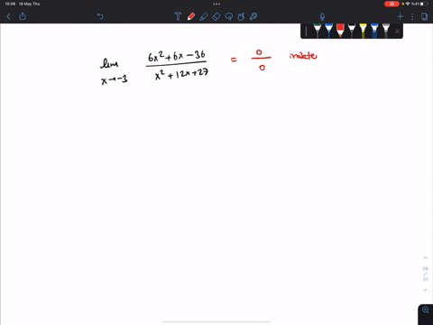 6x2-6x-36-lim-7-evaluate-x-4-3-x2-12x-27-13072