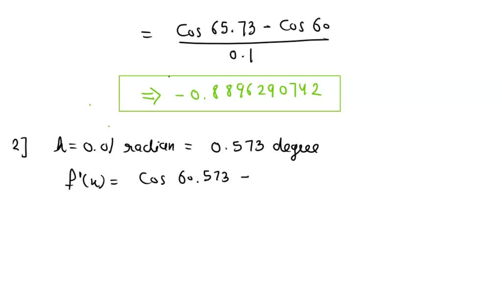 SOLVED 1) Compute a vector of the absolute errors in the threepoint