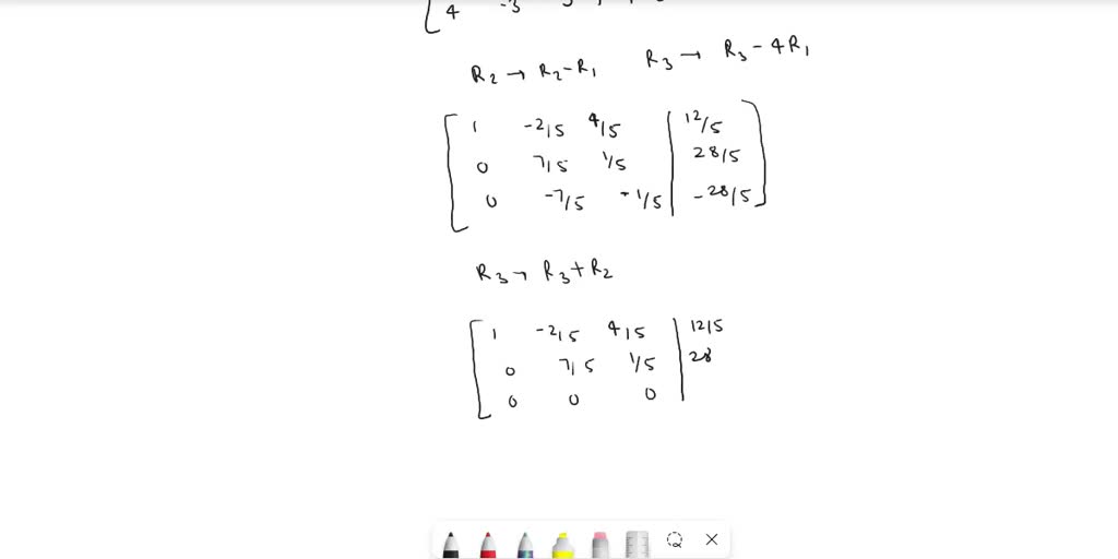 Solved solve the system using either gaussian elimination with back