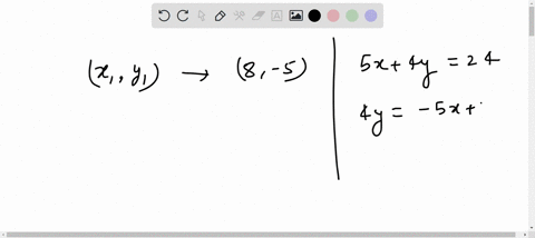 what-is-an-equation-of-the-line-that-passes-through-the-point-8-5-and-is-parallel-to-the-line-5x-4y-24-00-submit-answer-answer-attempt-out-of-5-20856