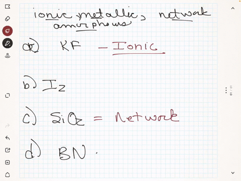 classify-each-of-thee-solids-as-ionic-metallic-molecular-network-or-amorphous-a-kf-b-i2-c-sio2-d-bn-80874