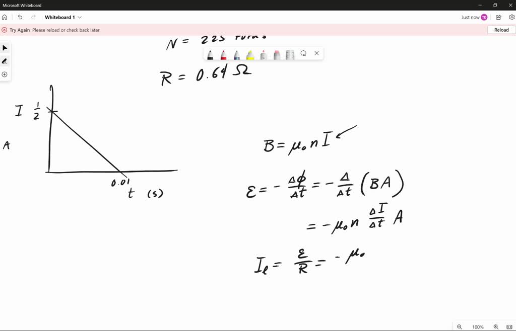 SOLVED The figure below shows a 1.0 cm diameter wire loop with a