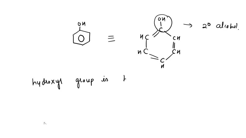 SOLVED In phenol the alcohol is considered a tertiary alcohol