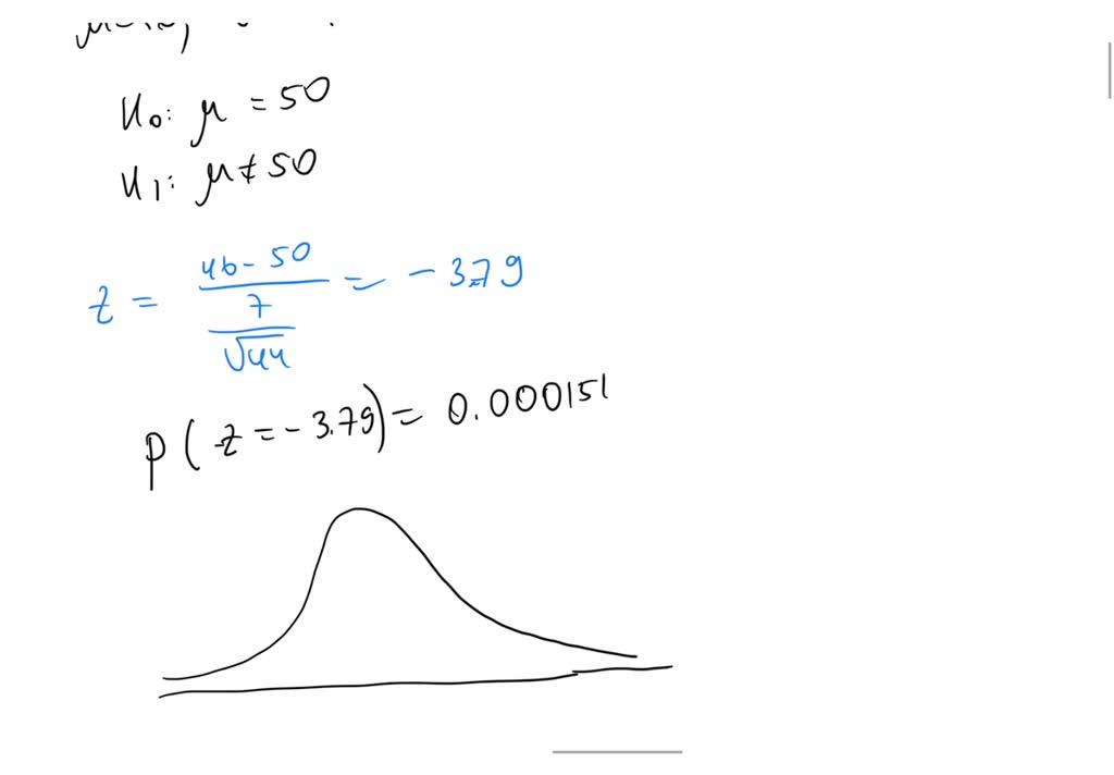 SOLVED: A sample of 44 observations is selected from a normal ...