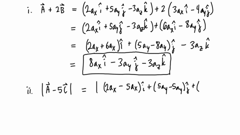 a-find-the-unit-vector-along-the-line-joining-point-2-4-4-to-point-3-2-2-b-let-a2ax5ay-3azb3ax-4ayand-caxayaz-i-determine-a-2b-ii-calculate-ia-5cl-iiifind-a-ba-b-c-if-a2ax-av-3azbav-azand-c3-59814