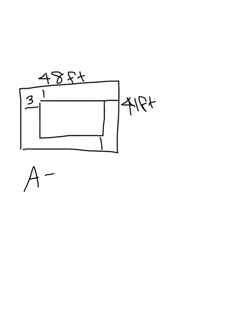 a-rectangular-yard-measuring-41ft-by-48ft-is-bordered-and-surrounded-by-a-fence-inside-a-walk-that-is-3ft-wide-goes-all-the-way-along-the-fence-find-the-area-of-this-walk-be-sure-to-include-08954